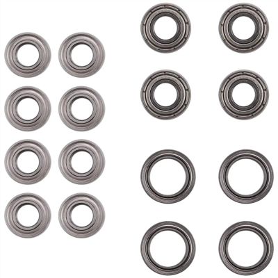 RC Car Accessories Compatible with Tamiya for TT-02 for TT-02D 1/10 RC Car Upgrade Parts Spare Replacement Accessories 16Pcs Ball Bearing Kit