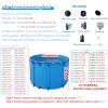 1m/3ft High Above Ground Swimming Pool, Summer Waves Pool/non Inflatable Pool for Ages 6 And Up & Adults, Outdoor Swim Spas Pools,Circular Koi Fish Pond, Backyard Water Storage Tank(3.6X1M/11.8X3.3FT/ view 4