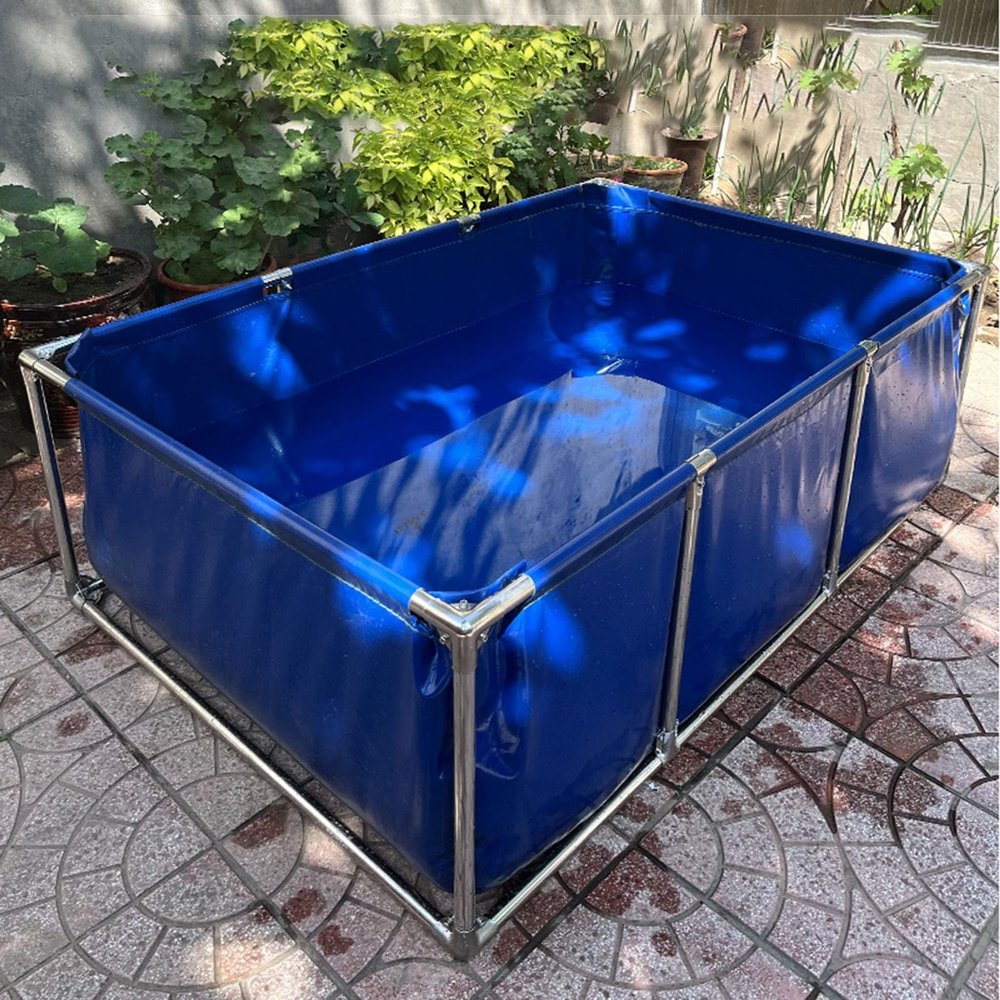 23'' 31'' High Frame Swimming Pools Above Ground, Rectangle Kids Pools for Backyard Non Inflatable, Splash Swimming Pool/ Summer Waves Pool for Piscinas Para Nios De 5 A 10 Aos(Height 23in/60cm lxw