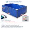 23'' 31'' High Frame Swimming Pools Above Ground, Rectangle Kids Pools for Backyard Non Inflatable, Splash Swimming Pool/ Summer Waves Pool for Piscinas Para Nios De 5 A 10 Aos(Height 23in/60cm lxw view 3