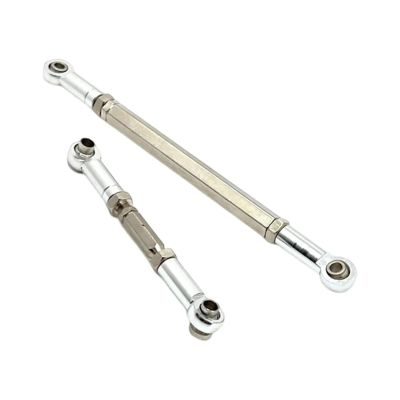 AQWBTYD RC Car Upgrade Parts for MN78 Tie Rod 1/12 Steering Servo Link Linkages RC Model Accessories Adjustable Steering Rod Servo Rod Replaces Parts(Silver)