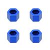 Alloy 7mm hex to 12mm Converter for Bigger Wheel, 9.5mm Thick for 1/18 Axial Yeti Jr. Can-Am Maverick(Navy Blue) view 2
