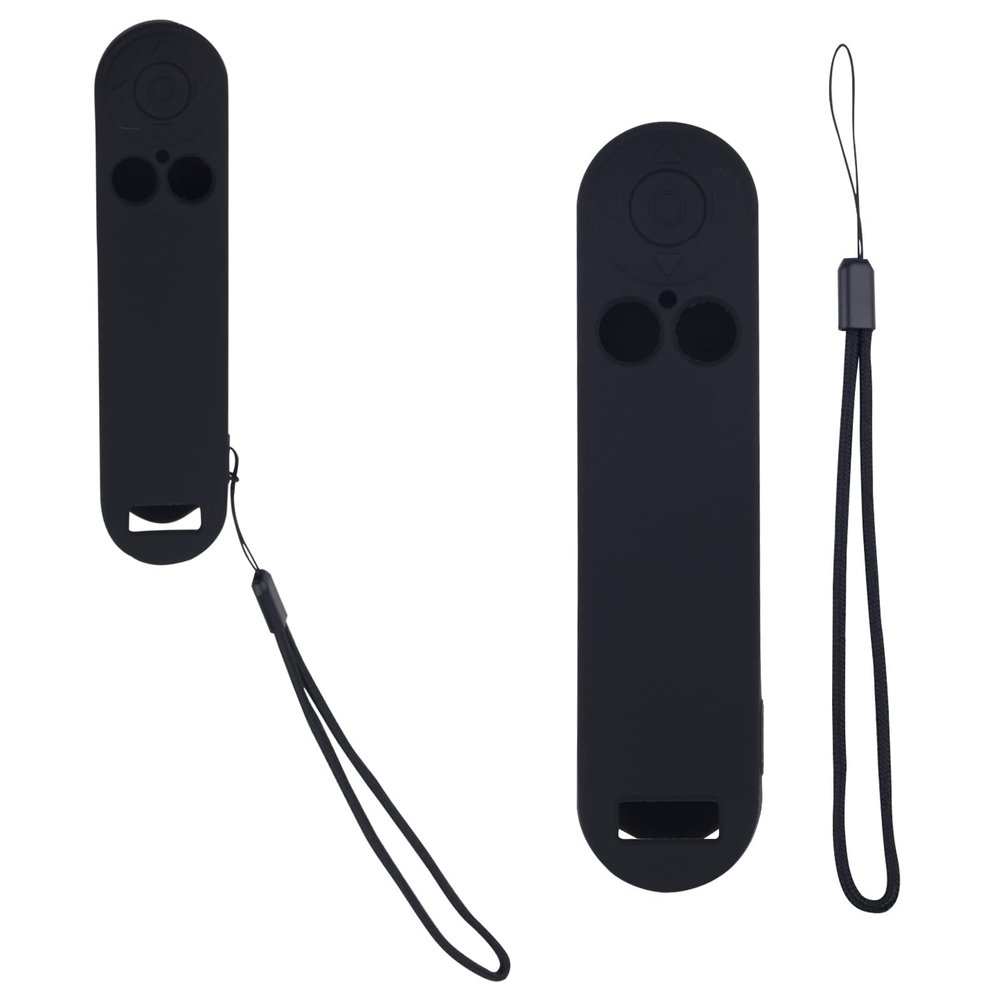 Remote Protective Cover for Nex Playground, Silicone Remote Case Cover with Lanyard Soft Anti-Slip Protective Accessories for Nex Playground Gaming System (Black)