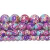 Flower Purple Sea Sediment Jasper Stone Beads 4-10mm Round Loose Spacer Beads For Making Beadings Crafts Accessories,Purple Sediment Jasper,6mm About 61pcs view 2