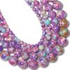 Flower Purple Sea Sediment Jasper Stone Beads 4-10mm Round Loose Spacer Beads For Making Beadings Crafts Accessories,Purple Sediment Jasper,6mm About 61pcs view 4