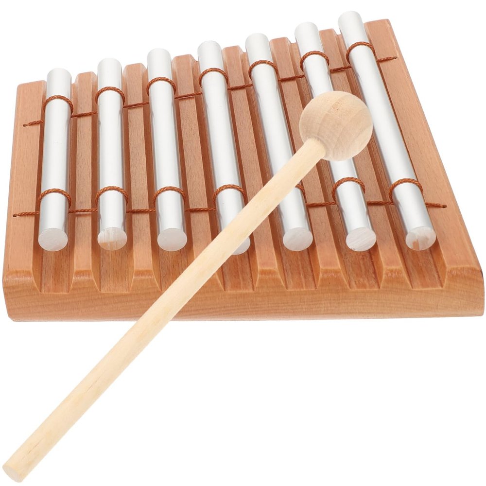 SUPVOX Classroom 7 Tone Strike Sound Tube: Wind Chime Percussion Instrument with Mallet