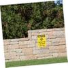 Cabilock Caution Sign for Business Street Iron Metal Sign for Road Safety Decor view 4