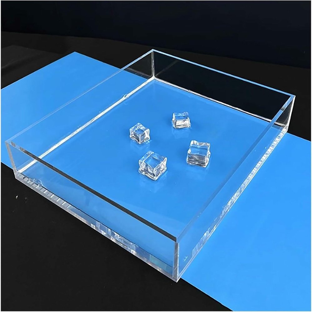 6/10CM Height Low Shallow Tank,Creative Photography Shooting Water Tray,Shooting Props Photography Storage Tray,Acrylic Display Case Showcase
