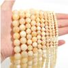 1 Strand 4/6/8/10/12mm Natural Stone Yellow Jade Beads Round Stone Beading Loose Gemstone For DIY Bracelet Necklace Making,Yellow Jade Beads,10mm view 3