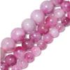 6/8/10mm Natural Stone Plum Tourmaline Beads Pink Round Spacer Beads For Making Supplies DIY Bracelets Accessories 15'',Plum Tourmaline, 10mm (approx 36pcs) view 1