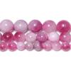 6/8/10mm Natural Stone Plum Tourmaline Beads Pink Round Spacer Beads For Making Supplies DIY Bracelets Accessories 15'',Plum Tourmaline, 10mm (approx 36pcs) view 2