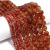1 String Natural Red Chalcedony Stone Beads Round Gem Bead For Bracelet Beaded 4-12mm,Red Chalcedony,10mm(approx 32pcs) view 2