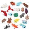 20Pcs Mini Animal Figures Set,3D Printed Little Animals Articulated Flexible Fidget Toys,Kawaii Small Animal Figure Toy for Party Favor,Cute 3D Printed Animal Toy Sets for Home,Office,Desk Decor view 1