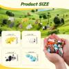 20Pcs Mini Animal Figures Set,3D Printed Little Animals Articulated Flexible Fidget Toys,Kawaii Small Animal Figure Toy for Party Favor,Cute 3D Printed Animal Toy Sets for Home,Office,Desk Decor view 2