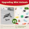 20Pcs Mini Animal Figures Set,3D Printed Little Animals Articulated Flexible Fidget Toys,Kawaii Small Animal Figure Toy for Party Favor,Cute 3D Printed Animal Toy Sets for Home,Office,Desk Decor view 3