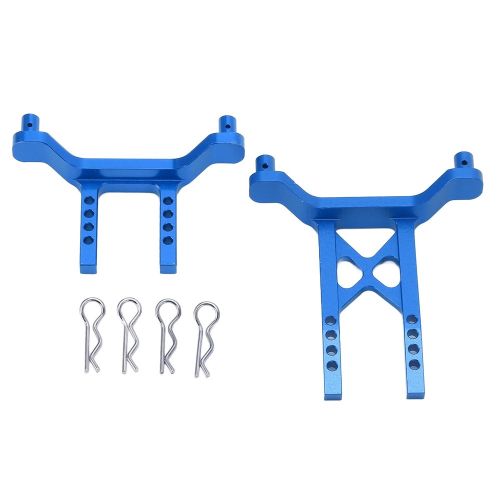ZAWELIYO RC Metal Body Mounts Shell Post for LaTrax Teton 1/18 RC Car Upgrade Parts Adjustable Height Stable Design (Blue)