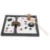 Kisangel Zen Garden Sand Table Decor with Simulation Moss Stones Creative Meditation Desktop Decoration for Home Office Shop Miniature Landscape for Relaxation and Mindfulness view 1