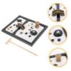 Kisangel Zen Garden Sand Table Decor with Simulation Moss Stones Creative Meditation Desktop Decoration for Home Office Shop Miniature Landscape for Relaxation and Mindfulness view 2