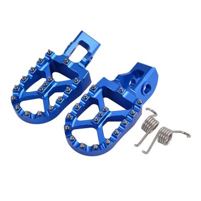 QCWLDKJRV Fit for Husqvarna TE 300 250 FE 350 450 501 Floor Boards FootRest Footpegs Rests 2017-2023(Blue)