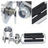 QCWLDKJRV Motorcycles Clamp Floor Boards Chrome Footrest Pedal Footpegs Mount Fit for Harley(Stye C) view 3