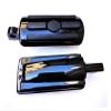QCWLDKJRV Gloss Black and Chrome Motorcycle FootPegs Rest Fit for Harley XL Sportster Fit for Softail Glide Fat Boy(Gloss Black) view 2