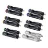 QCWLDKJRV Motorcycle Footrest Efficient Slip Rearset Footrests Rest Motorbike Rear Footpegs Thread Rear Set Pedals(Black-Blue) view 3