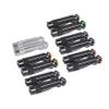 QCWLDKJRV Motorcycle Footrest Efficient Slip Rearset Footrests Rest Motorbike Rear Footpegs Thread Rear Set Pedals(Black-Blue) view 4