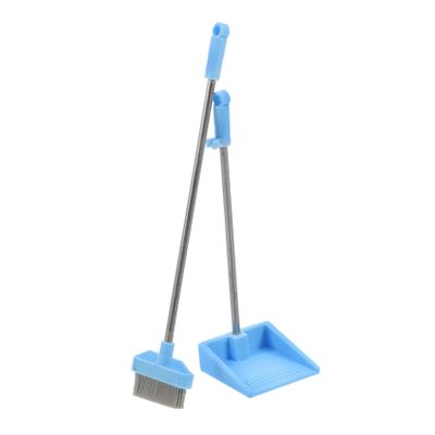 BATHVEVE Miniature Cleaning Set Compact Broom and Dustpan for Dollhouse Decor Realistic Design Durable Materials for Playhouse Accessories and Miniature Scenes