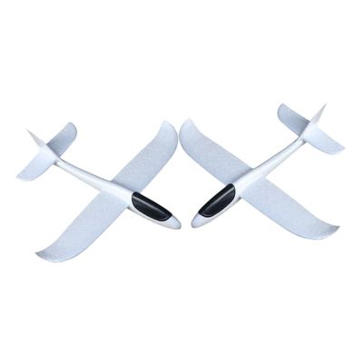 BESPORTBLE 2pcs Unfinished Foam Airplane Toy Hand-Painted Glider for Boys and Girls Creative Graffiti Aircraft for and Crafts Activities