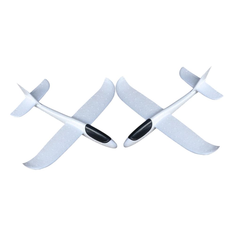 BESPORTBLE 2pcs Unfinished Foam Airplane Toy Hand-Painted Glider for Boys and Girls Creative Graffiti Aircraft for and Crafts Activities