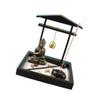 Cabilock Zen Sand Table Decorations Buddha Statue Tray Miniature Zen Garden Meditation Landscape for Home Office view 1