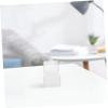 BATHVEVE Plastic Card Storage Box with Hinged Lid Clear Organizer for Collectible Cards Small Craft Items and Projects Transparent Storage view 4