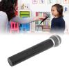 Simulated Microphone Prop Model Realistic Karaoke Toy Microphone for Kids Plastic Lightweight Design for Cosplay and Playtime Black view 2