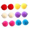 Ipetboom 6pairs Plush Ball Ear Clips for Girls Non-pierced Earrings with Pom Poms Adorable Jewelry for Boy Girl for Dress-up and Parties view 1