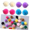 Ipetboom 6pairs Plush Ball Ear Clips for Girls Non-pierced Earrings with Pom Poms Adorable Jewelry for Boy Girl for Dress-up and Parties view 4