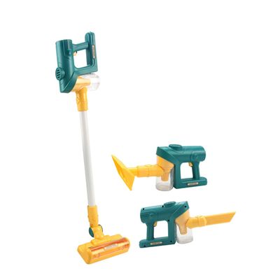 ERINGOGO 1set Boys and Girls Vacuum Cleaner Toy Simulation Cleaning Plaything Realistic Sounds Lights for Home Kindergarten Interactive Role Play Educational Toy for Boy Girl