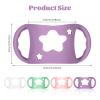 4 PCS Handles for Dr Brown Bottles,Durable Food-Grade Silicone Material Baby Bottle Holder,Cute Star Shape Design,Allows Baby to Hold The Bottle Themselves Easily(Green,Purple,Pink,White) view 2