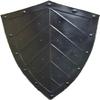 28 Inch Medieval Leaf Design Pointed Knight Shield - Crusader Steel Shield 18 Gauge Armor Templar Viking Steel Passion For Medieval Equipment. view 1