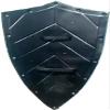28 Inch Medieval Leaf Design Pointed Knight Shield - Crusader Steel Shield 18 Gauge Armor Templar Viking Steel Passion For Medieval Equipment. view 4