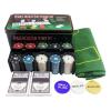 200pcs Poker Chips - Poker Chips Set for Texas Holdem | 3 Banker Code | Tablecloth | Iron Box | Multi-Functional Wear-Resistant Professional Game for Craps Home Parties Travel Accessories view 1