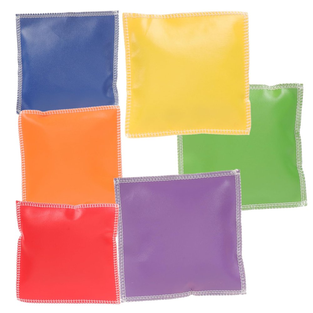 DECHOUS 6pcs Digital Sensory Bean Bags for Cornhole Game Tossing Toys for Boys and Girls Sensory Toys for Classroom