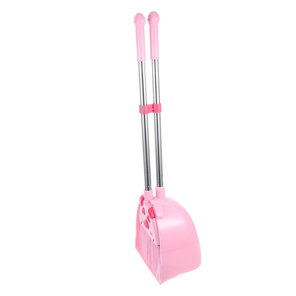 CALLARON Kids Broom and Dustpan Set Mini Household Cleaning Tool Cute Design 2-Piece Toddler Broom Kit for Home Use and Play
