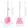 CALLARON Kids Broom and Dustpan Set Mini Household Cleaning Tool Cute Design 2-Piece Toddler Broom Kit for Home Use and Play view 2