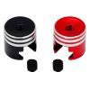 4Pcs RC Heatsink Bullet Plug Connectors with Grips Made of CNC Aluminum Alloy for 1/10 RC Crawler Car (5mm) view 4