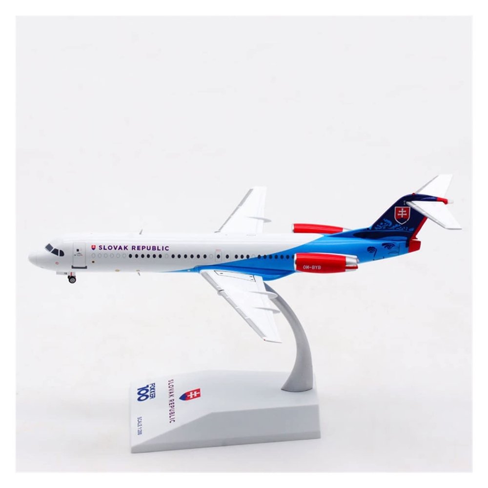 ATXTLWL Environmental Image for: 1/200 Scale Fokker 100 OM-BYB Slovak Airlines Aircraft Alloy Aircraft Model