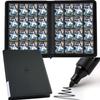 16 Pocket Trading Card Binder,Zipper Card Holder Album Holds up to 1408 Cards with 44 Sleeves, Label DesignCard Collection Binder for TCG Card/Game Cards/Sports Card -Black view 1