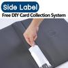 16 Pocket Trading Card Binder,Zipper Card Holder Album Holds up to 1408 Cards with 44 Sleeves, Label DesignCard Collection Binder for TCG Card/Game Cards/Sports Card -Black view 4