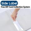 16 Pocket Trading Card Binder,Zipper Card Holder Album Holds up to 1408 Cards with 44 Sleeves, Label DesignCard Collection Binder for TCG Card/Game Cards/Sports Card -White view 3