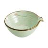 pistro Porcelain Matcha Bowl with Pouring Spout Traditional Design Easy to Clean Microwave Safe view 1