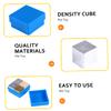 Unomor 4pieces Aluminum Wood Iron Density Block Set Science Experiment Supply for School Lab view 3